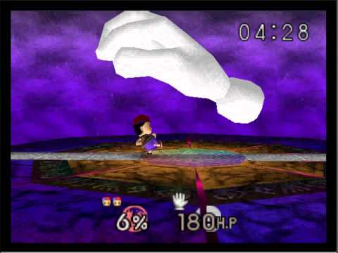 Super Smash Bros  64 VS  Master Hand with Ness