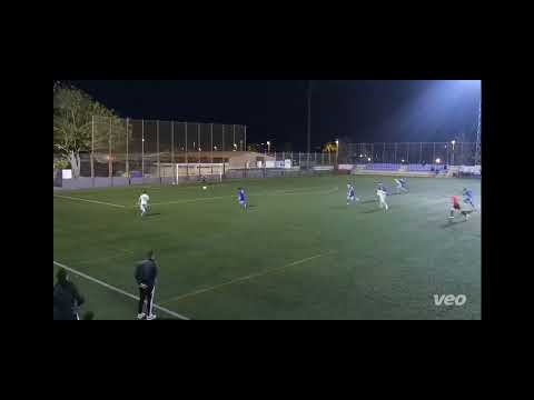 gol de Quirós jugador del CD Laguna ante el CD Marino B, 10 enero 2025