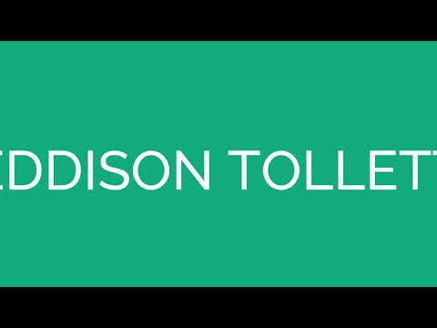 How To Pronounce Eddison Tollett