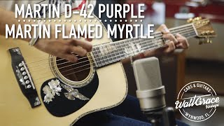 Video thumbnail for MARTIN D-42 PURPLE MARTIN FLAMED MYRTLE X WALT GRACE VINTAGE by Walt Grace Vintage