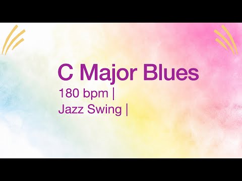C Major Blues | 180 bpm | Jazz Swing | Play-Along Backing Track