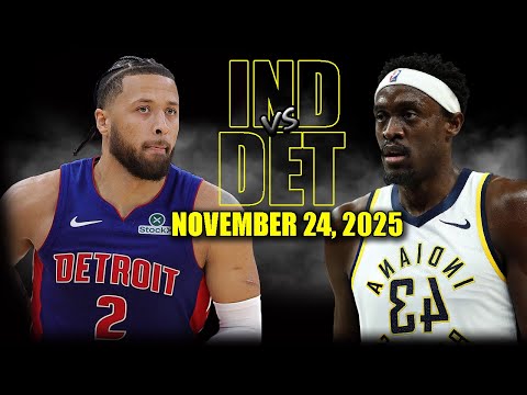 Detroit Pistons vs Indiana Pacers Full Game Highlights - November 24, 2025 | NBA Season