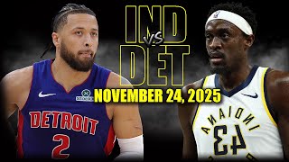 11월25일 인디애나 디트로이트 NBA 하이라이트
