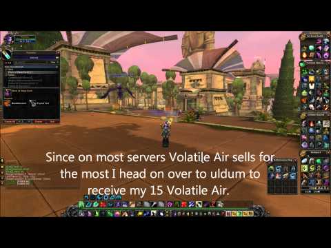 Easy WoW Gold: Alchemy - Transmute Living Elements (300g in 5 Minutes)