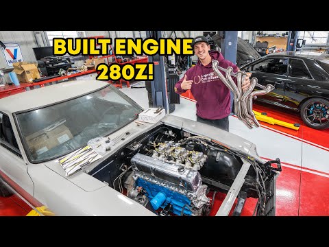 Assembling the Fully Built L28 280z! *ITBs & Header* | Rebuilding Abandoned 280z ep.2