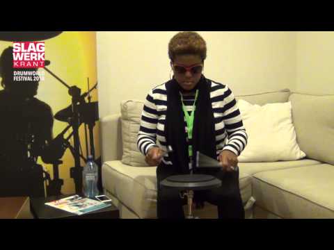Adams Drumworld Festival 2014 - Queen Cora Dunham - Warming up & Rudiments