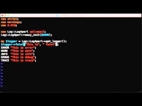 Logging in Perl with Log::Log4perl the easy way