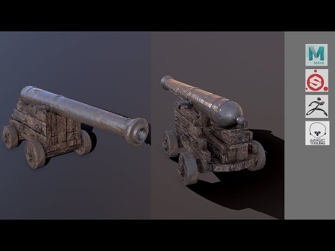 Maya 2020, ZBrush 2019, Substance Painter - Cannon