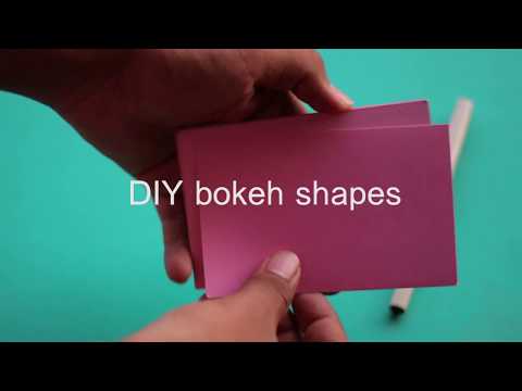 DIY bokeh shapes : photography hacks