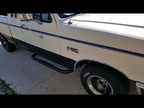 1991 F150 extended cab step bars install and review