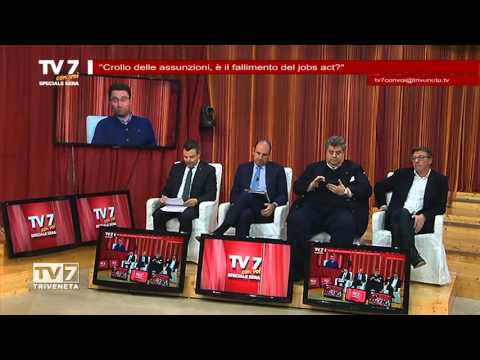 Tv7 con Voi sera del 26/04/2015  - Crollo delle assunzioni, è il fallimento del jobs act? (1 di 6)