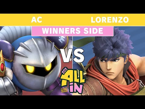 2GG All In - AC (Metaknight) Vs Lorenzo (Ike) Winners Mid Tier Brackets