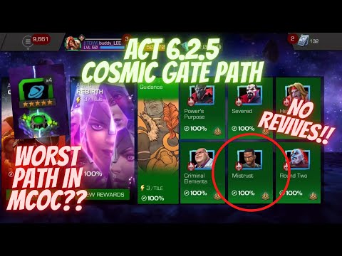 ACT 6.2.5 Cosmic Path + Mordo Boss with NO REVIVES!! Is this the WORST PATH IN MCOC?!? Its Up There