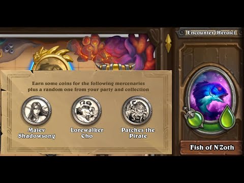 How to easily beat Heroic Fish of N'zoth - Free to play guide - Hearthstone Mercenaries