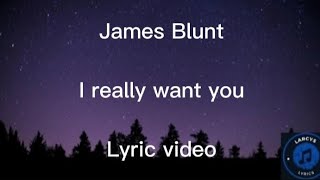 James Blunt - I really want you Lyric video