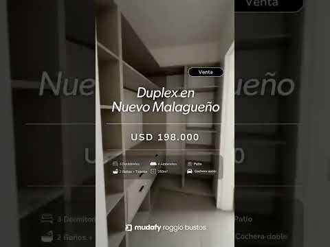 VENTA  DE CASA EN NUEVO MALAGUEÑO- 3 DORMITORIOS - APTO CREDITO