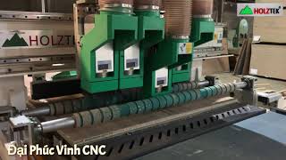 Máy cnc Nesting 4 đầu có thêm rulo tỳ phôi, cắt không bị chạy ván | PRO-R4F