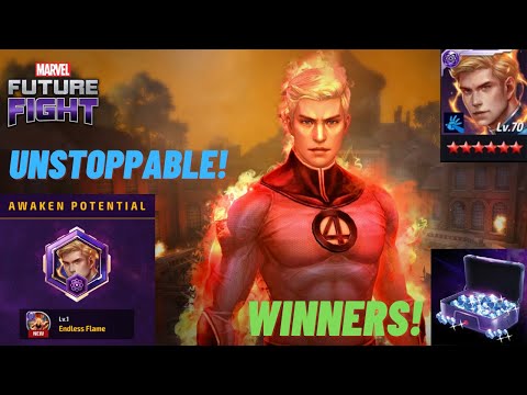 TRASCENDED HUMAN TORCH MADNESS! CULL & EBONY 99 1 SHOT - KNULL & MEPHISTO Stage 10 (140 proc) - MFF