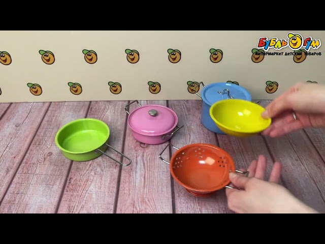 Набор игрушечной посуды Lanson Toys 12шт с 3лет - видео