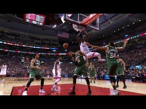 Raptors Highlights: Siakam's Baseline Slam - January 27, 2017