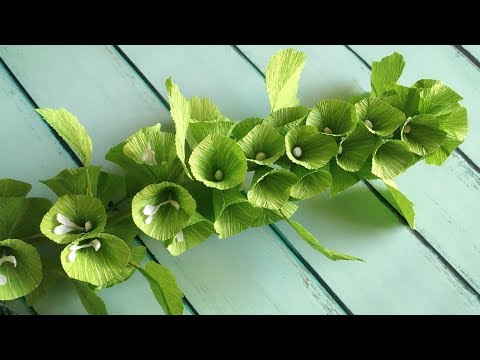 ABC TV | How To Make Bells Of Ireland Paper Flower From Crepe Paper - Craft Tutorial