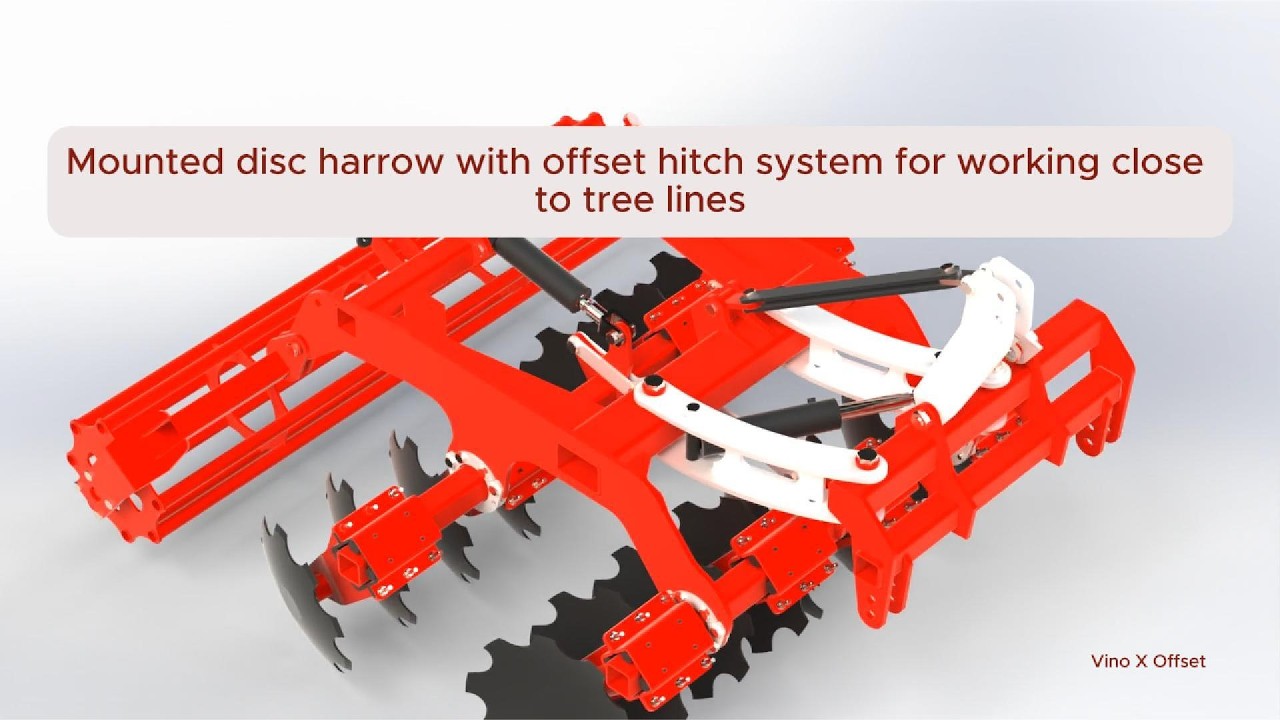 Vino X Offset – Disc Harrow with Offset Hitch & Vario System | Δισκοσβάρνα με Μετακινούμε Κοτσαδούρα