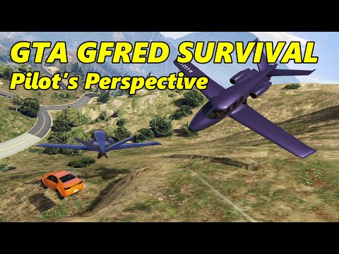 A Pilot's Perspective of Kamikazefred ft. Gtamen! - GTA 5 Gfred Survival #1 (№12)
