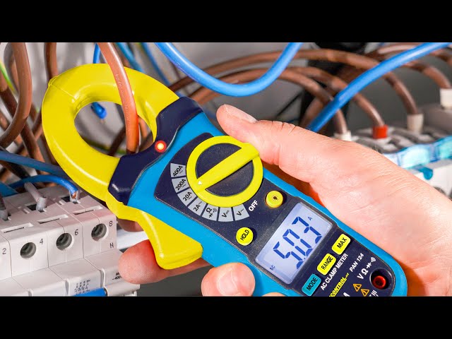 Lakatfogó V-A-Ohm-Hz LCD digitális 0,001-400A-max./AC 30mm-nyílás PAN 124 Pancontrol