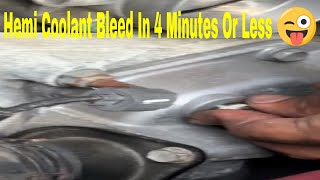 How to bleed coolant system on 5.7 Hemi