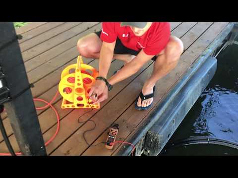 Dock Lifeguard - Checking ambient voltage using  electrical ground reference.
