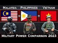 Malaysia vs Philippines vs Vietnam Military Power Comparison 2023