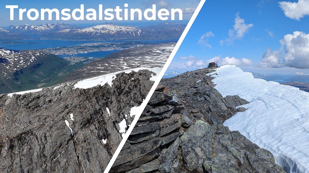 Experience a virtual trek to Mount Tromsdalstinden.