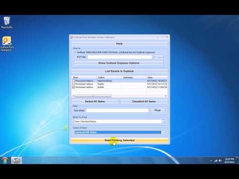 Outlook Print Multiple Emails Software