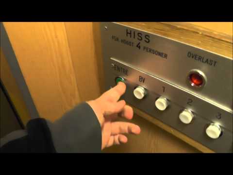 Old Unilift Traction elevator @ Tomtebogatan 14, Stockholm