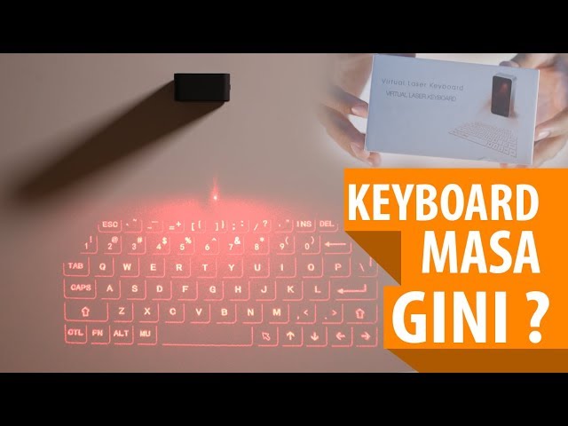 Unboxing Virtual Laser Keyboard, Kayak Hologram Masa Depan