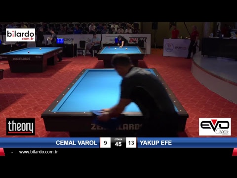 CEMAL VAROL & YAKUP EFE Bilardo Maçı - 2018 ERKEKLER 2.ETAP-1.Ön Ön Eleme