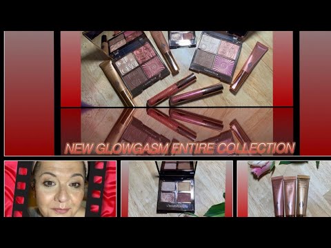 New Charlotte Tilbury Glowgasm complete collection including eyeshadow quad and lip baths Video