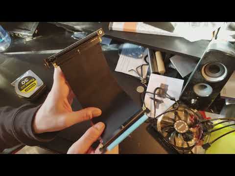 EZDIY PCIE 16x Riser Card 90 degree adapter- 20cm unboxing