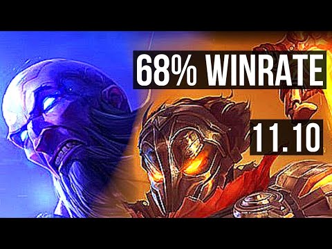 RYZE vs VIKTOR (MID) | 68% winrate, 5/3/11 | KR Grandmaster | v11.10