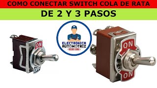 COMO CONECTAR SWITCH COLA DE RATA*