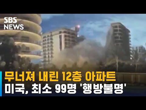 미 플로리다 12층 아파트 한밤중 일부 붕괴..."100명 가까이 소재 불명"