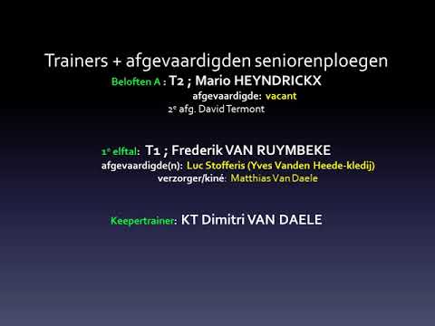 Ploegvoorstelling Seizoen 2018 2019 Powerpoint