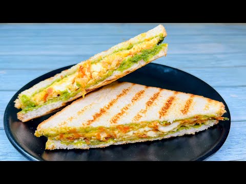 Healthy Grilled Veg Sandwich | No Mayo Veg Sandwich Recipe | Kids Tiffin Recipe | Lunch box Ideas 