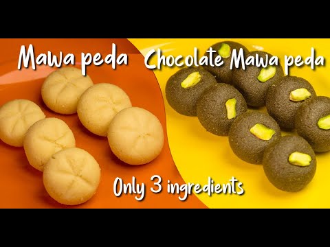 MAWA PEDA RECIPE | CHOCOLATE MAWA PEDA | HOW TO MAKE MAWA PEDA RECIPE IN HINDI | SAVINA RECIPES