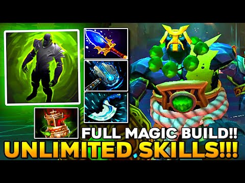Earth Spirit Midlane Unlimited Rolling Stone Full Magic Skills - Dota 2 Pro Ranked Gameplay