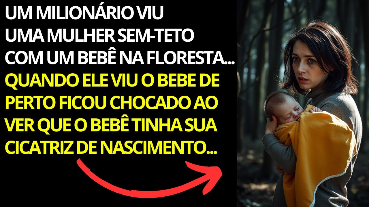 MILIONÁRIO Encontra MULHER SEM-TETO Com Bebê na Floresta e Fica Chocado  Ao Se Aproximar...