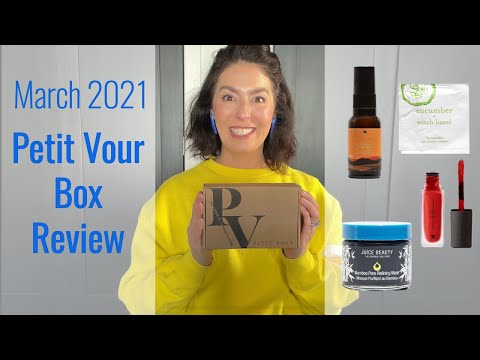 March 2021 Petit Vour Subscription Box - Juice Beauty, Box Naturals, Plenitude & Johny Concert!