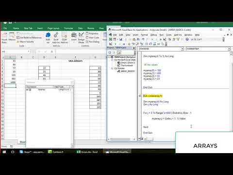 Excel VBA (21) Arrays Part1