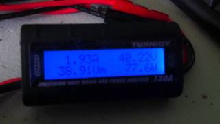 Charging a 10cell battery pack with charger and Turning watt meter