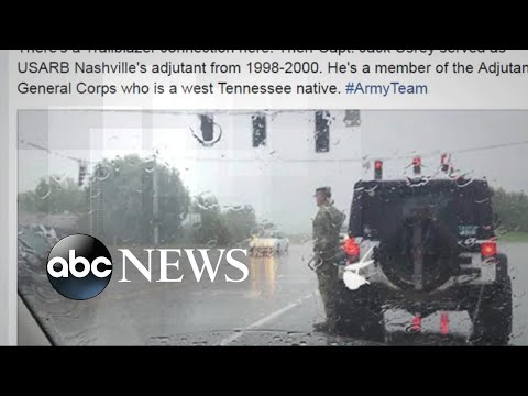 Photo of soldier who saluted funeral procession goes viral